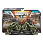 Imagine Monster Jam set 2 mașinuțe metalice Shaker și Soldier Fortune scara 1:64