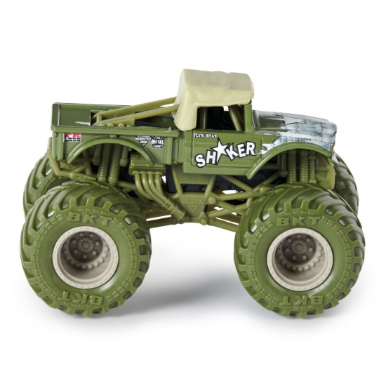 Imagine Monster Jam set 2 mașinuțe metalice Shaker și Soldier Fortune scara 1:64