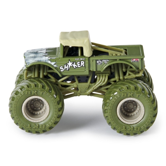 Imagine Monster Jam set 2 mașinuțe metalice Shaker și Soldier Fortune scara 1:64