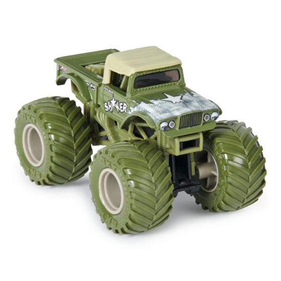 Imagine Monster Jam set 2 mașinuțe metalice Shaker și Soldier Fortune scara 1:64