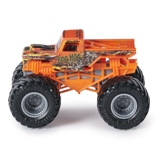 Imagine Monster Jam set 2 mașinuțe metalice Bog Hog și King Sling scara 1:64
