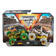 Imagine Monster Jam set 2 mașinuțe metalice Dragon și Tempest Speed scara 1:64