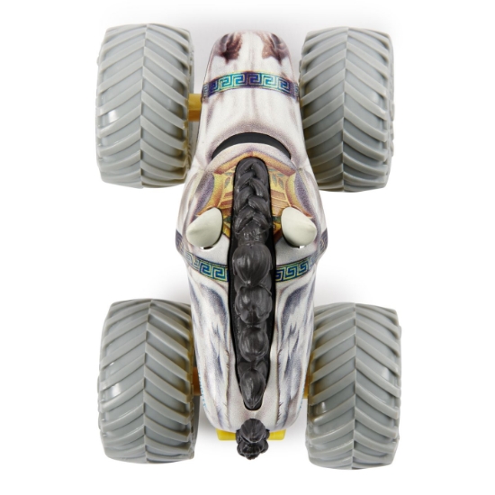 Imagine Monster Jam set 2 mașinuțe metalice Dragon și Tempest Speed scara 1:64