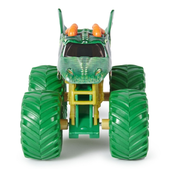 Imagine Monster Jam set 2 mașinuțe metalice Dragon și Tempest Speed scara 1:64