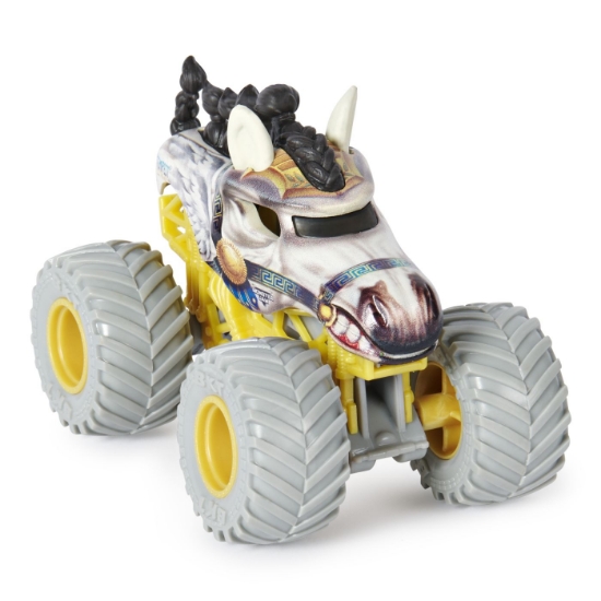 Imagine Monster Jam set 2 mașinuțe metalice Dragon și Tempest Speed scara 1:64