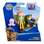Imagine PATRULA CATELUSILOR SET 3 FIGURINE CHASE SI CAPITANUL TURBOT