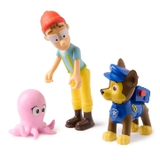 Imagine PATRULA CATELUSILOR SET 3 FIGURINE CHASE SI CAPITANUL TURBOT