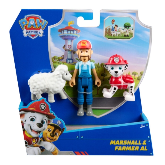 Imagine PATRULA CATELUSILOR SET 3 FIGURINE MARSHALL SI FERMIERUL AL