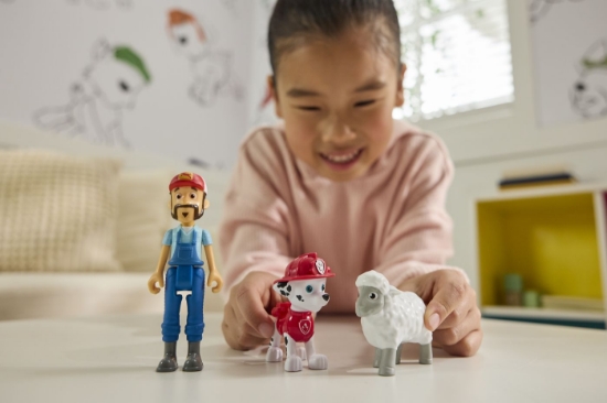 Imagine PATRULA CATELUSILOR SET 3 FIGURINE MARSHALL SI FERMIERUL AL