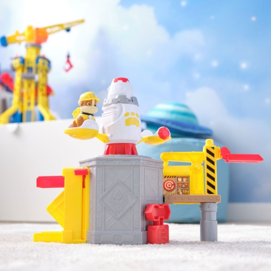 Imagine PATRULA CATELUSILOR RUBBLE SI ECHIPA LANSEAZA SI ROTESTE NAVA SPATIALA