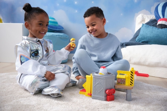 Imagine PATRULA CATELUSILOR RUBBLE SI ECHIPA LANSEAZA SI ROTESTE NAVA SPATIALA