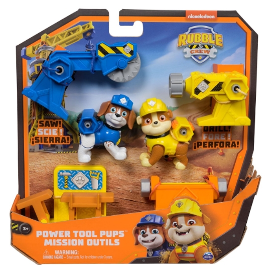 Imagine PATRULA CATELUSILOR RUBBLE SI ECHIPA CU UNELTE DE PUTERE IN MISIUNE 