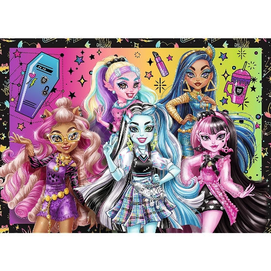 Imagine Puzzle Trefl 4in1 Monster High o zi electrizantă