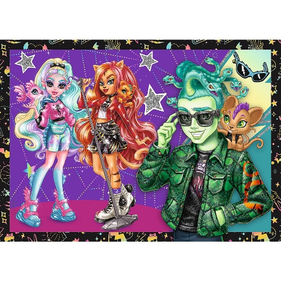 Imagine Puzzle Trefl 4in1 Monster High o zi electrizantă