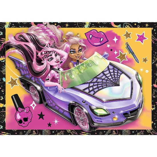 Imagine Puzzle Trefl 4in1 Monster High o zi electrizantă