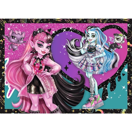 Imagine Puzzle Trefl 4in1 Monster High o zi electrizantă