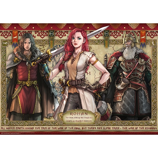 Imagine Puzzle Trefl 1000 Stăpânul Inelelor Războiul Rohirrimilor