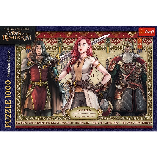 Imagine Puzzle Trefl 1000 Stăpânul Inelelor Războiul Rohirrimilor
