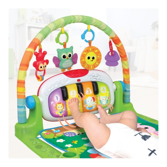 Imagine Centru muzical Winfun Deluxe – junglă veselă pentru bebeluși activi!