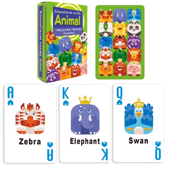 Imagine CARTI DE JOC ROYAL EDUCATIVE CU ANIMALE