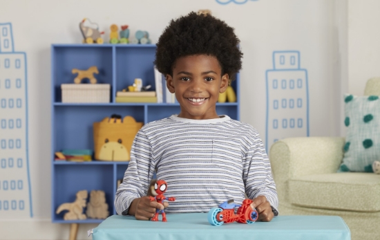 Imagine SPIDEY PRIETENII EXTRAORDINARI SET MOTOCICLETA SI FIGURINA SPIDEY 10CM