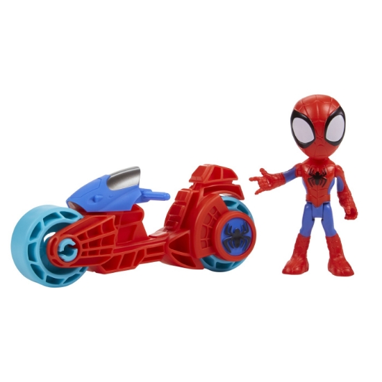 Imagine SPIDEY PRIETENII EXTRAORDINARI SET MOTOCICLETA SI FIGURINA SPIDEY 10CM