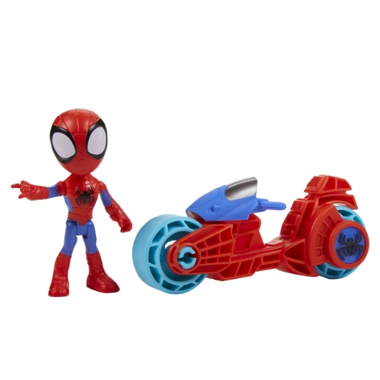 Imagine SPIDEY PRIETENII EXTRAORDINARI SET MOTOCICLETA SI FIGURINA SPIDEY 10CM