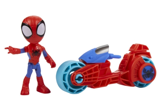 Imagine SPIDEY PRIETENII EXTRAORDINARI SET MOTOCICLETA SI FIGURINA SPIDEY 10CM