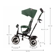 Imagine TRICICLETA COPII, KINDERKRAFT ASTON, MYSTIC GREEN
