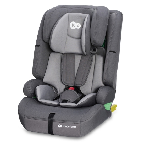 Imagine SCAUN AUTO I-SIZE, 76-150 CM, KINDERKRAFT SAFETY FIX 2, GREY
