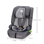 Imagine SCAUN AUTO I-SIZE, 76-150 CM, KINDERKRAFT SAFETY FIX 2, GREY