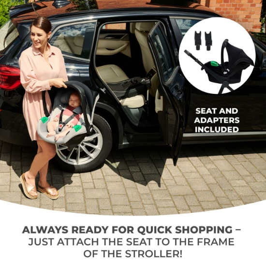 Imagine Carucior Kinderkraft Newly, 3 in 1, Bej