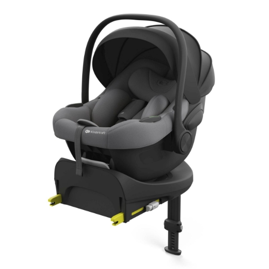 Imagine Scoica auto Kinderkraft I-Lite cu baza Endura Safe FX Grey