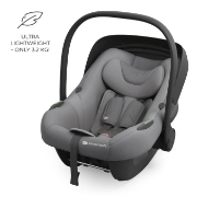 Imagine Scoica auto Kinderkraft I-Lite cu baza Endura Safe FX Grey
