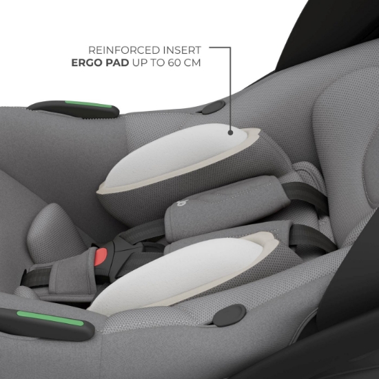 Imagine Scoica auto Kinderkraft I-Lite cu baza Endura Safe FX Grey