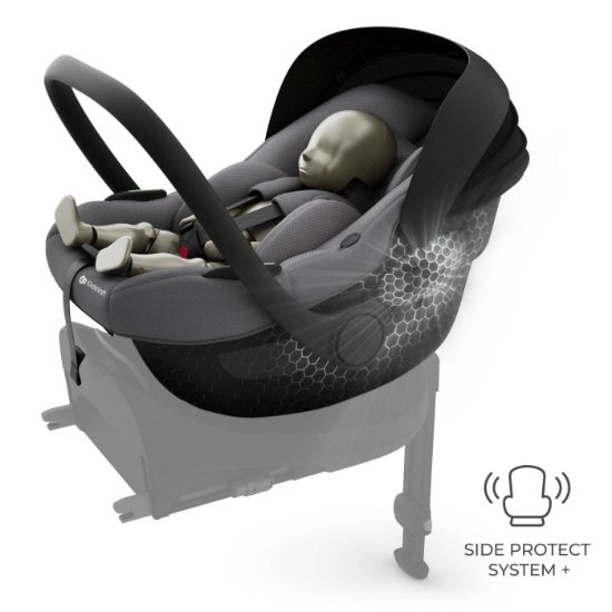 Imagine Scoica auto Kinderkraft I-Lite cu baza Endura Safe FX Grey