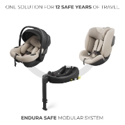 Imagine SCOICA AUTO KINDERKRAFT I-LITE CU BAZA ENDURA SAFE FX BEIGE