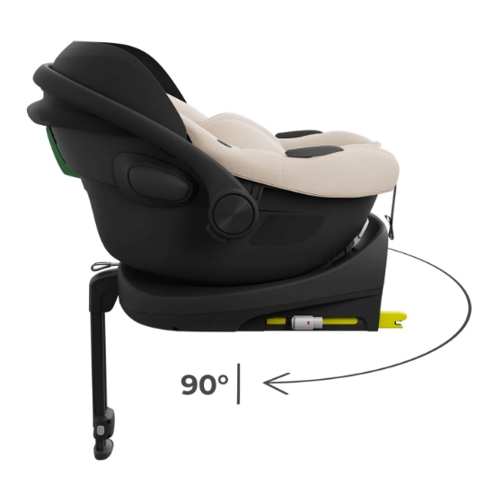 Imagine Scoica auto Kinderkraft I-Lite cu baza Endura Safe FX Beige