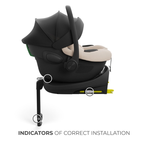 Imagine Scoica auto Kinderkraft I-Lite cu baza Endura Safe FX Beige