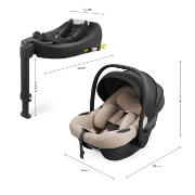 Imagine SCOICA AUTO KINDERKRAFT I-LITE CU BAZA ENDURA SAFE FX BEIGE