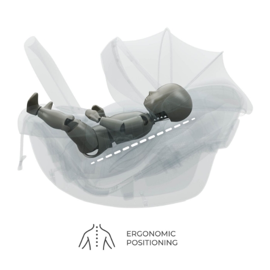 Imagine Scoica auto Kinderkraft I-Lite cu baza Endura Safe FX Beige