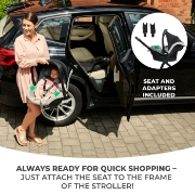 Imagine Carucior Kinderkraft Newly, 3 in 1, Light Grey