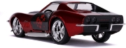 Imagine Mașină metalică Harley Quinn 1969 Corvette Stingray scară 1 la 32