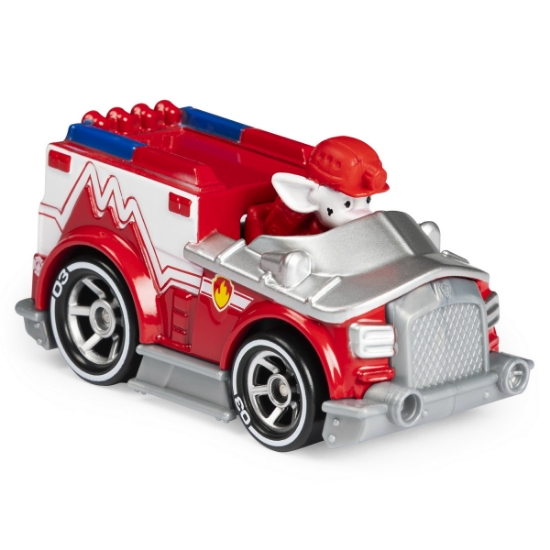 Imagine  PATRULA CATELUSILOR  MACHETA  METALICA MARSHALL CU MASINA