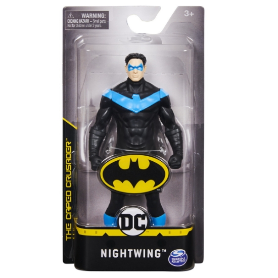 Imagine BATMAN FIGURINA NIGHTWING 15CM CU COSTUM NEGRU
