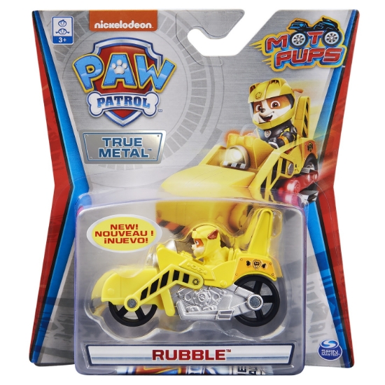 Imagine PATRULA CATELUSILOR MOTOCICLETA METALICA RUBBLE