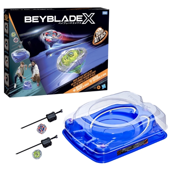 Imagine  BEYBLADE X SET DE LUPTA DROP ATACK IMPACT DRAKE 9-60LR SI HOVER WYVERN 3-85N