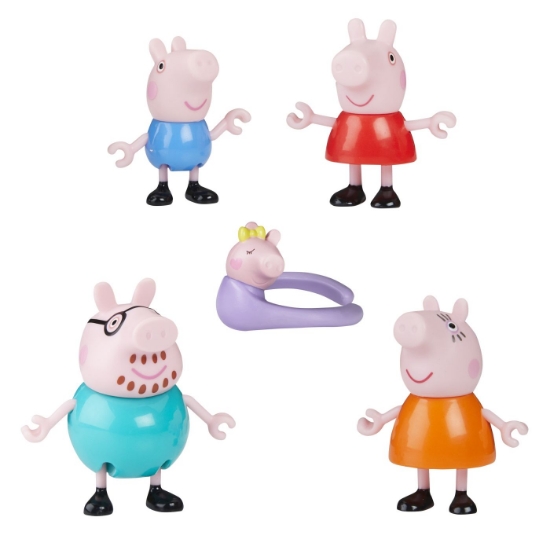 Imagine PEPPA PIG SET 5 FIGURINE FAMILIA PEPPA