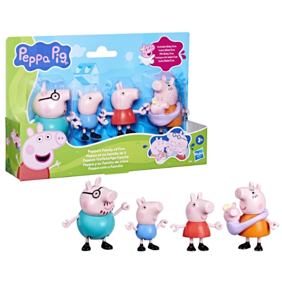 Imagine PEPPA PIG SET 5 FIGURINE FAMILIA PEPPA