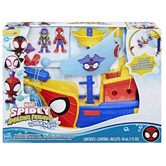 Imagine SPIDEY SI PRIETENII LUI UIMITORI MARVEL WATER WEBS NAVA PIRATILOR CU BULE